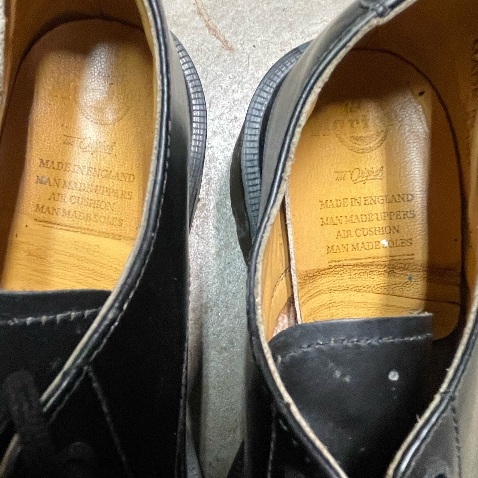 Vintage Women DR MARTEN Oxford Clogs 8309 Black Abeline Shoes Made England UK 4