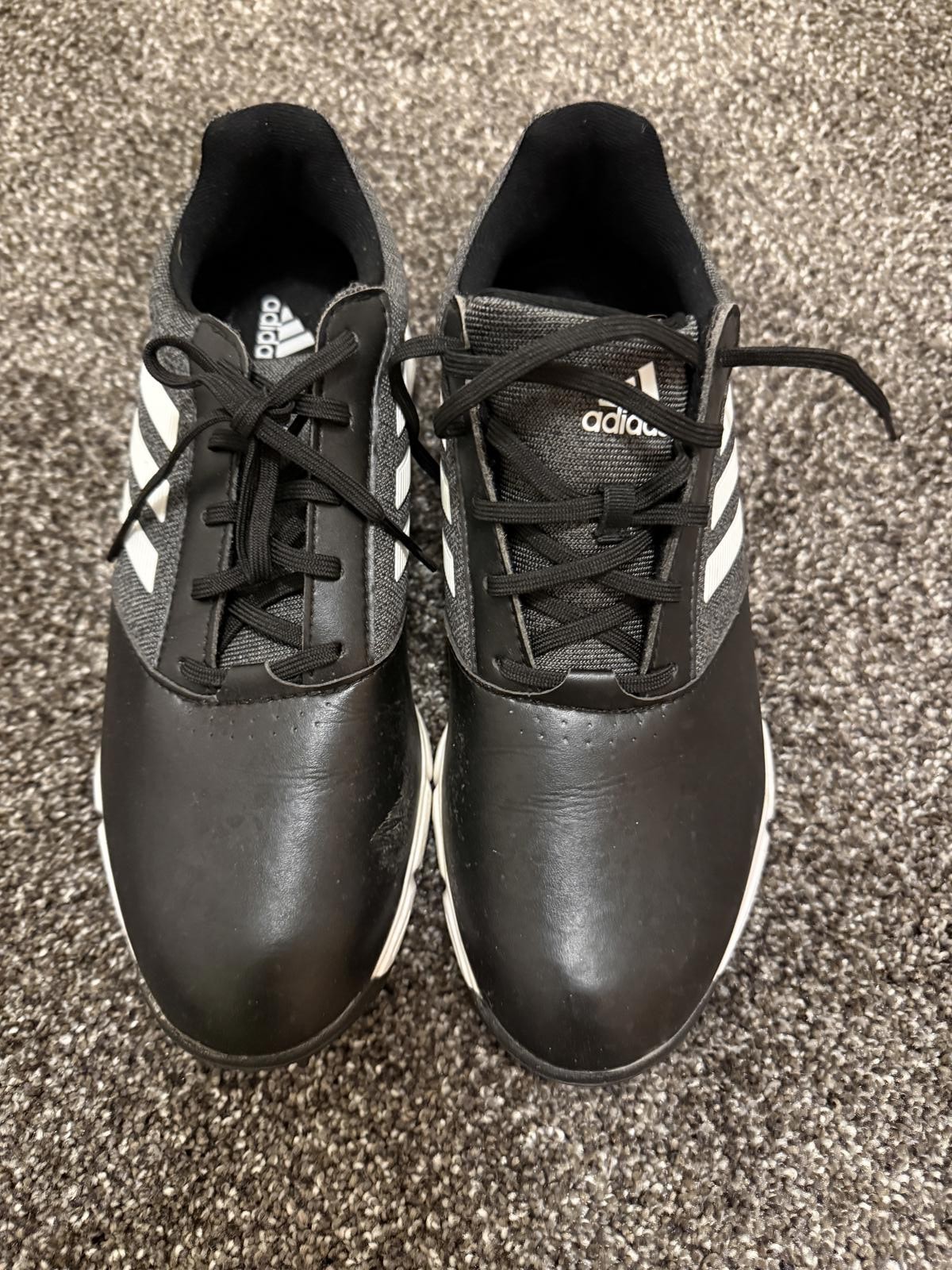Adidas Golf Shoes Black and White Size 8