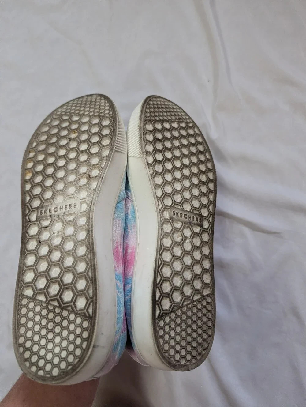 Skechers Blue Pink Tie-dye Slip On Comfort Shoes Women’s Size 10