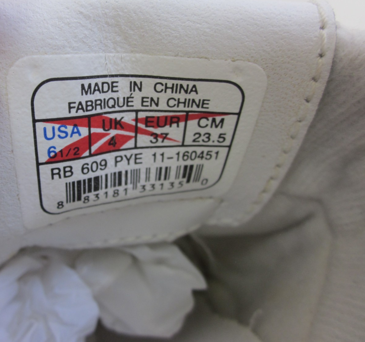 Reebok Duty Proof White Slip-On Mules Size 6.5 us Nurse Work Oil Slip Resistant