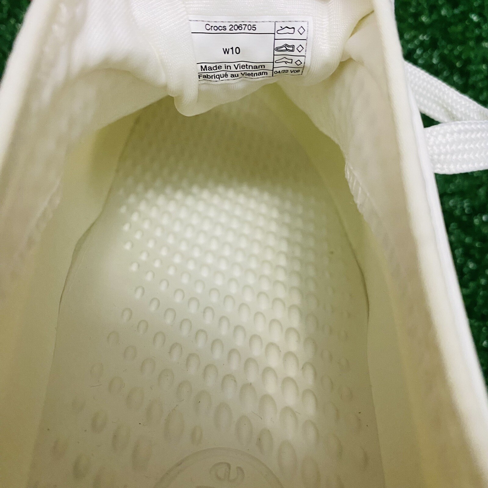 CROCS Women’s Sneakers – LiteRide 360 Pacer Lace Up Shoes 206705 White Size 10