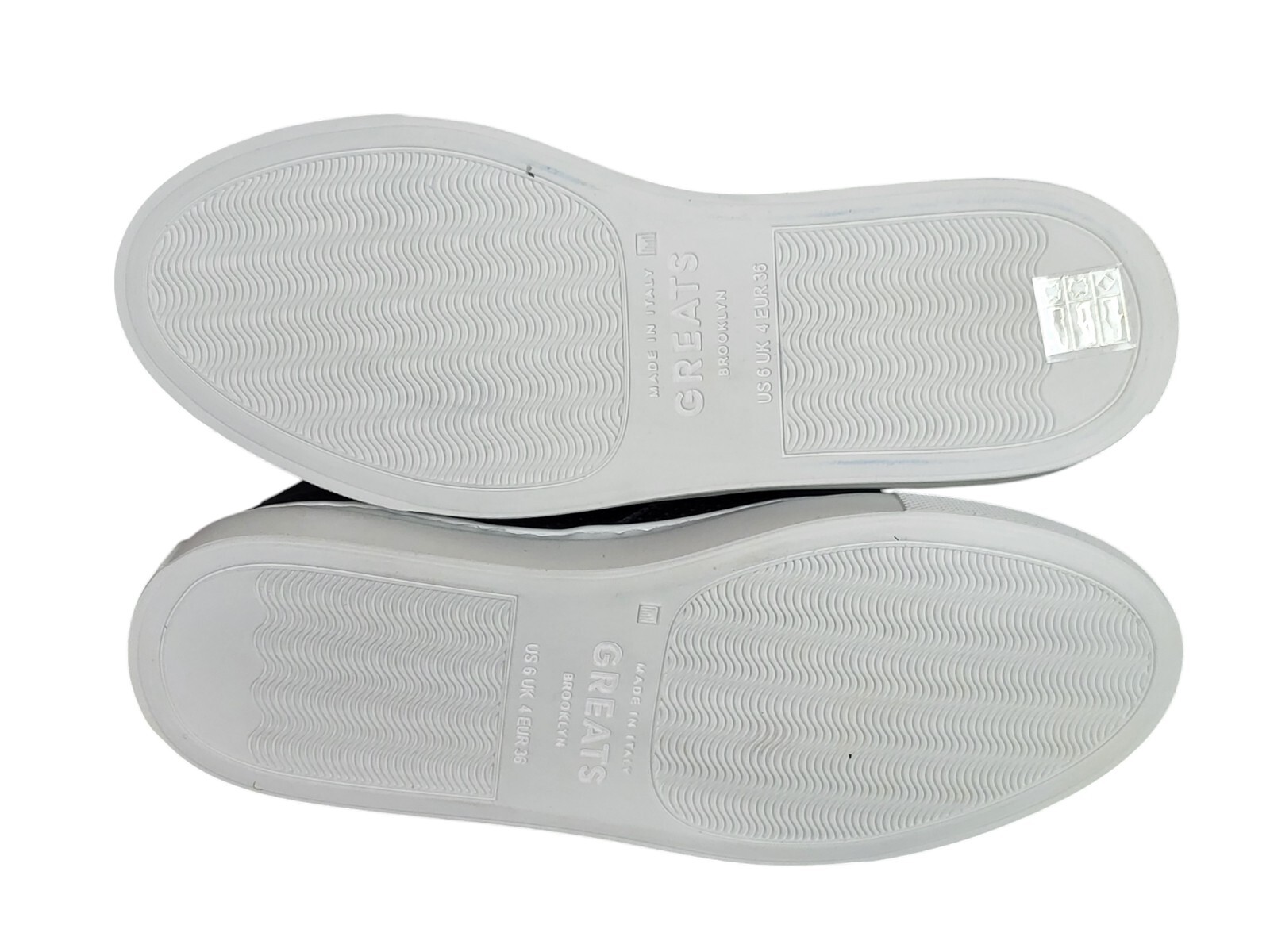 Greats Brooklyn Wooster Leather Slip-on Shoes Black Perforated Women US Size – 6