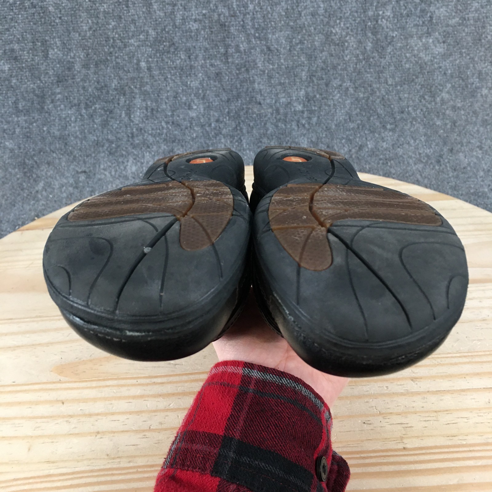 Clarks Un Loop Shoes Womens 5 Slip On Casual Comfort Low Top Flats Leather Black