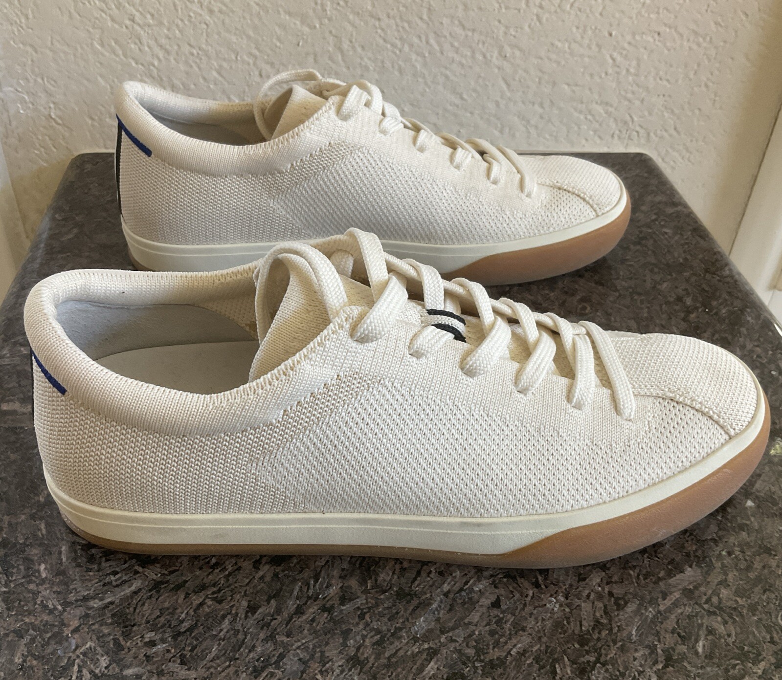 Rothy’s “The Lace Up” Womens Knit Sneaker Size 8 Color: Blonde