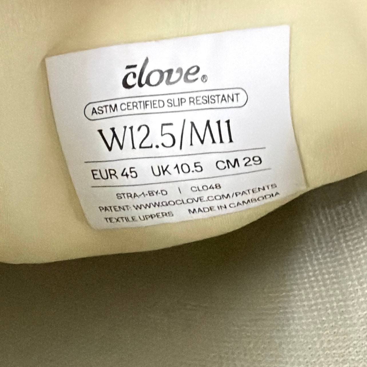 Clove Strada Shoes Womens 12.5 Butter Yellow Slip Resistant Nursing Land O Lakes
