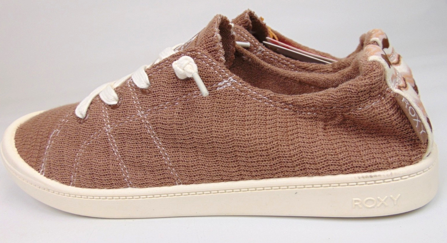 Roxy Bayshore Plus Casual Sneakers Women’s Size 11.0 M, Beige Lace Up Shoes