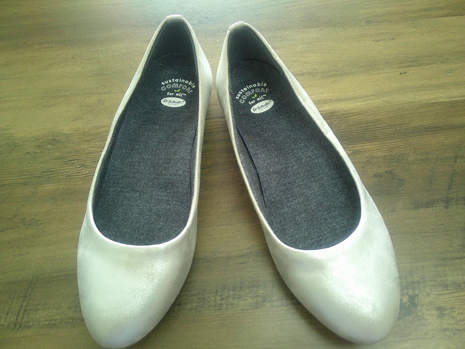 Dr. Scholl’s Giorgie Slip-On Ballet Flats – Women’s 8 W – Silver