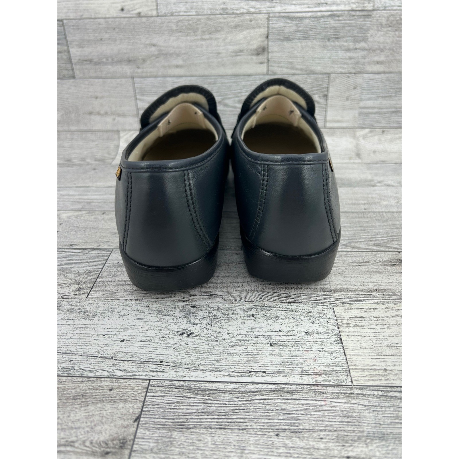 SAS Shoes Genuine Handsewn Black Leather Loafers Slip On Comfort Women 8.5