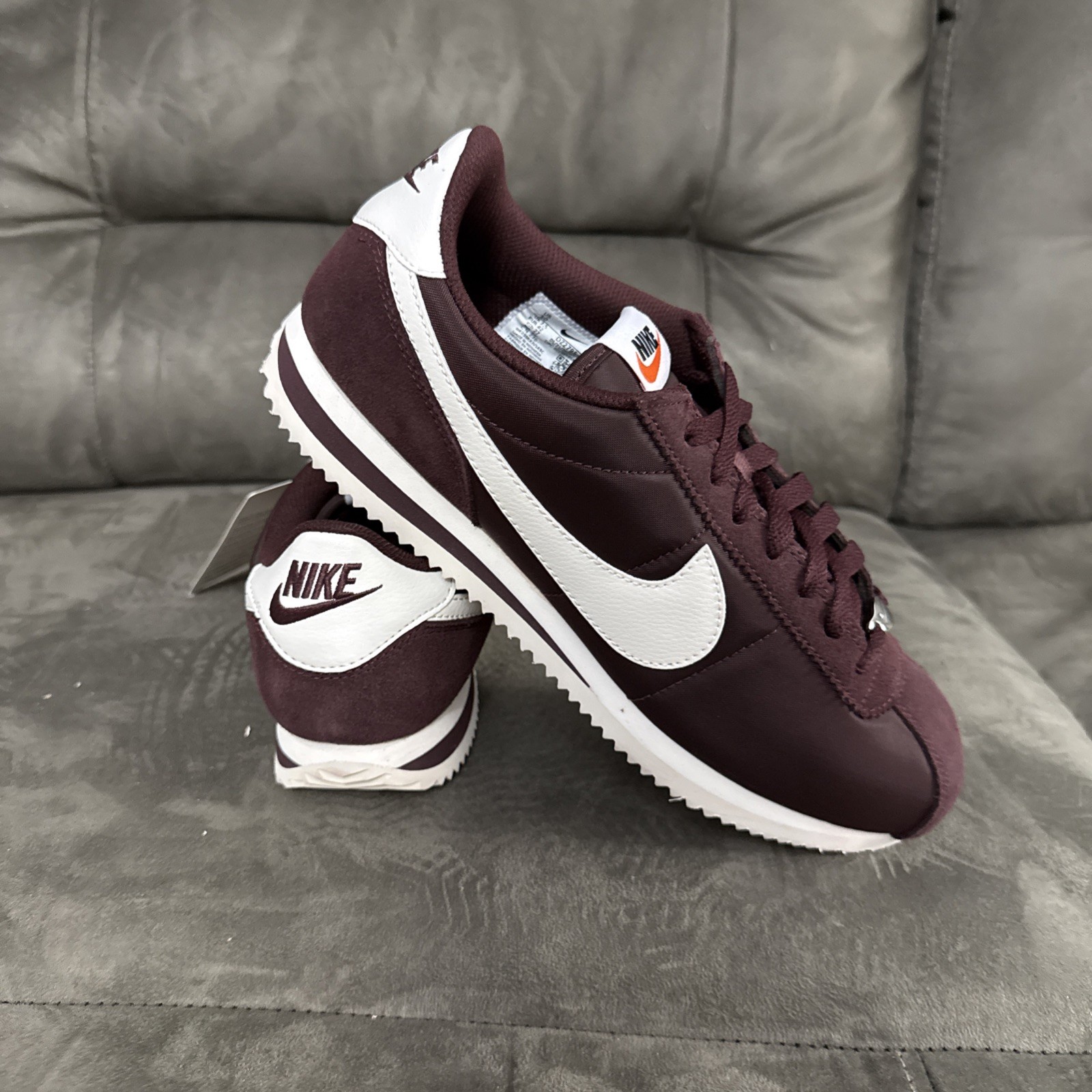 Nike Cortez Textile Shoes Burgundy Crush/Sail DZ2795-605 Size W10/M8.5
