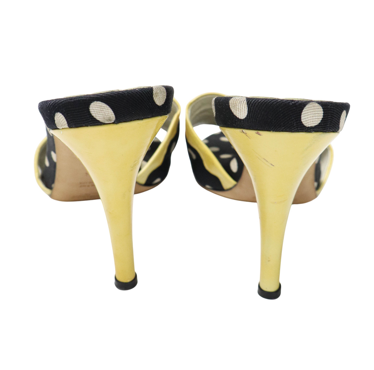 Yves Saint Laurent Shoes Womens (EU) 38.5 High Heels Slip On Slippers Leather