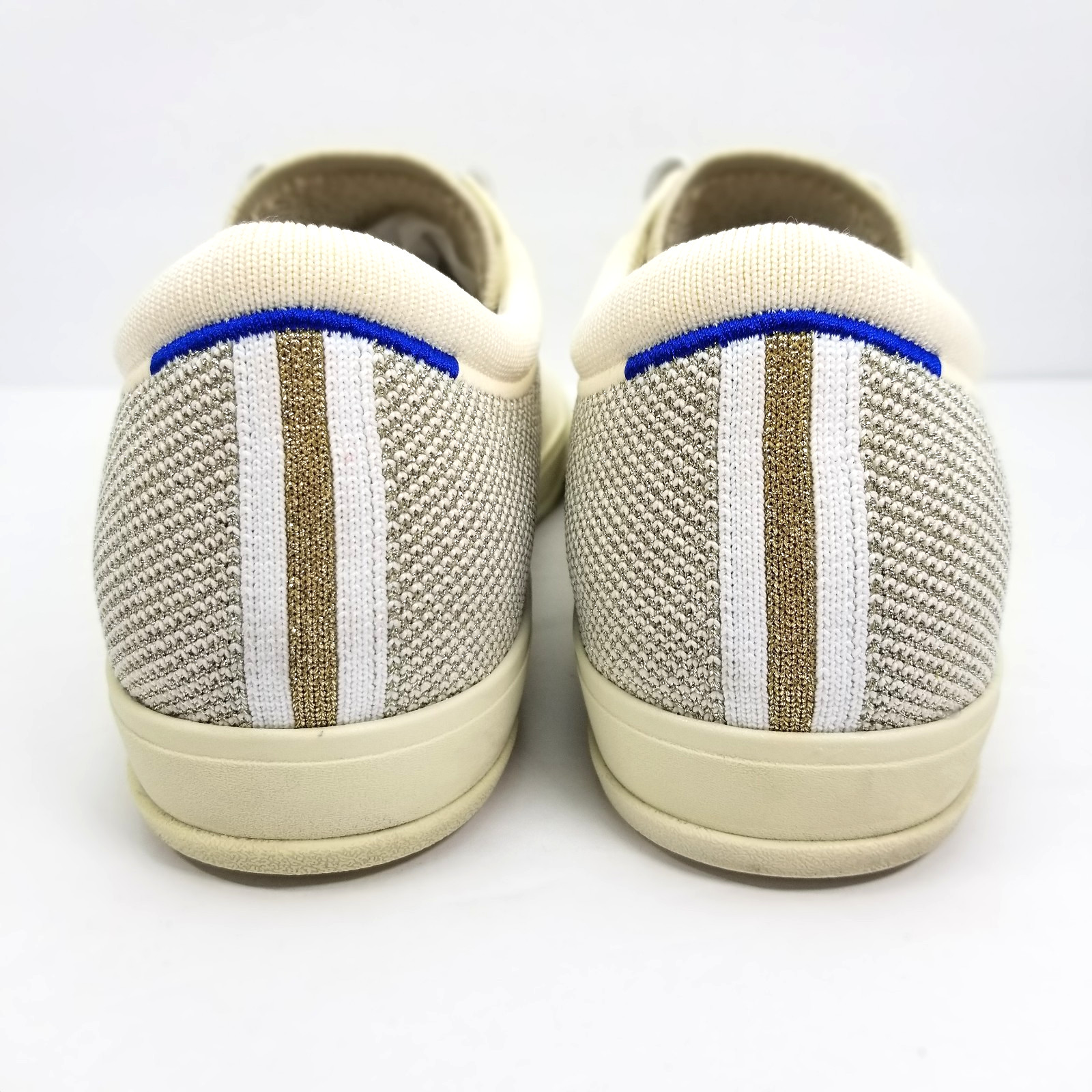 ROTHYS The Lace Up Sneaker Diamond Twill White Ivory Women’s Size 10.5 Shoes