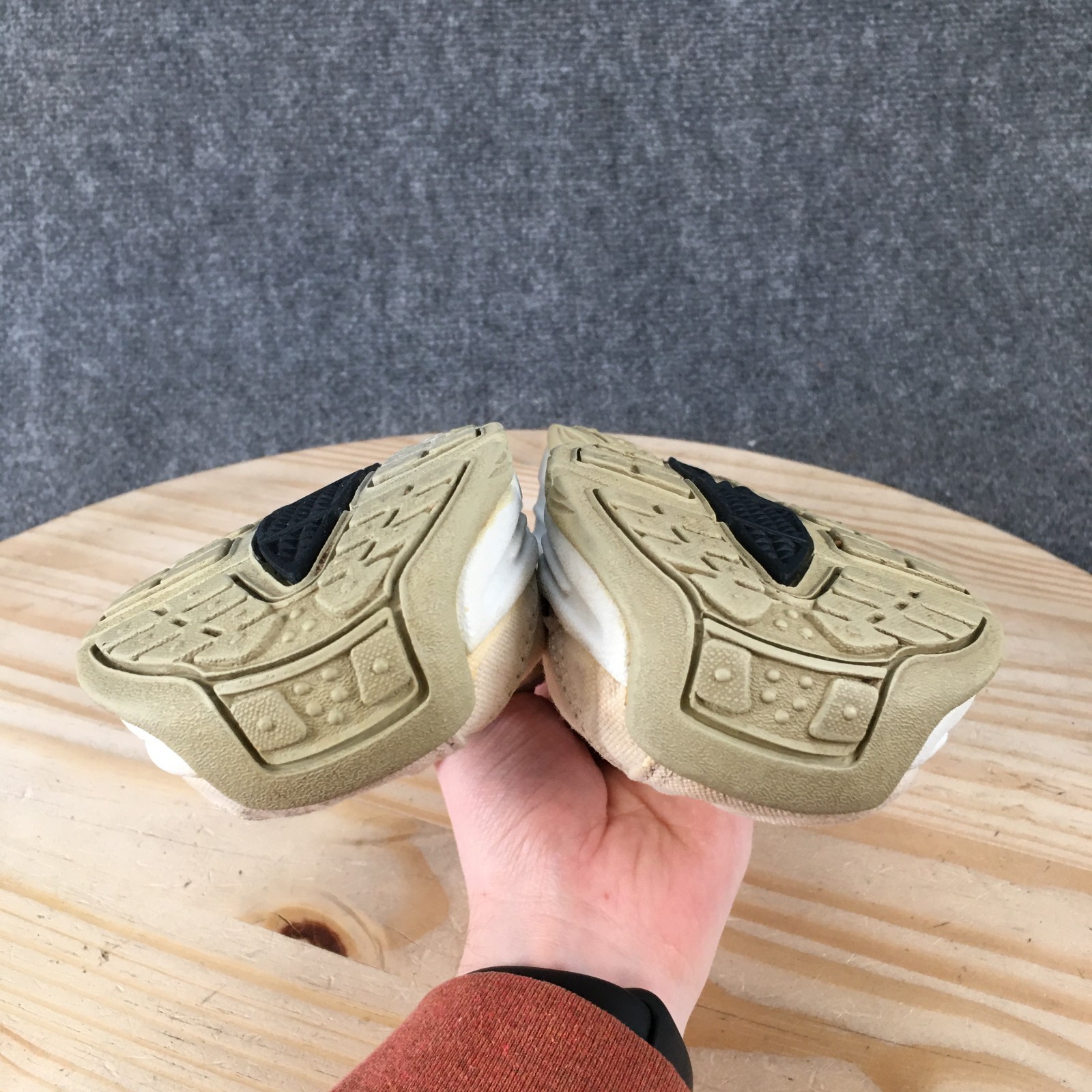 Nike Afterparty Mule Sneaker Shoes Womens 7 Casual Wedge Canvas Beige 302437-141