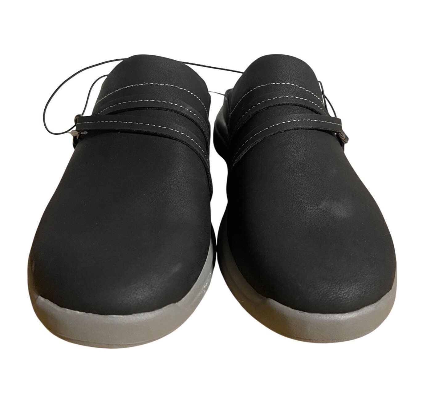 JSport by Jambu Gina Comfort Mules Womens Size 7 M Black Black Faux Leather Clog