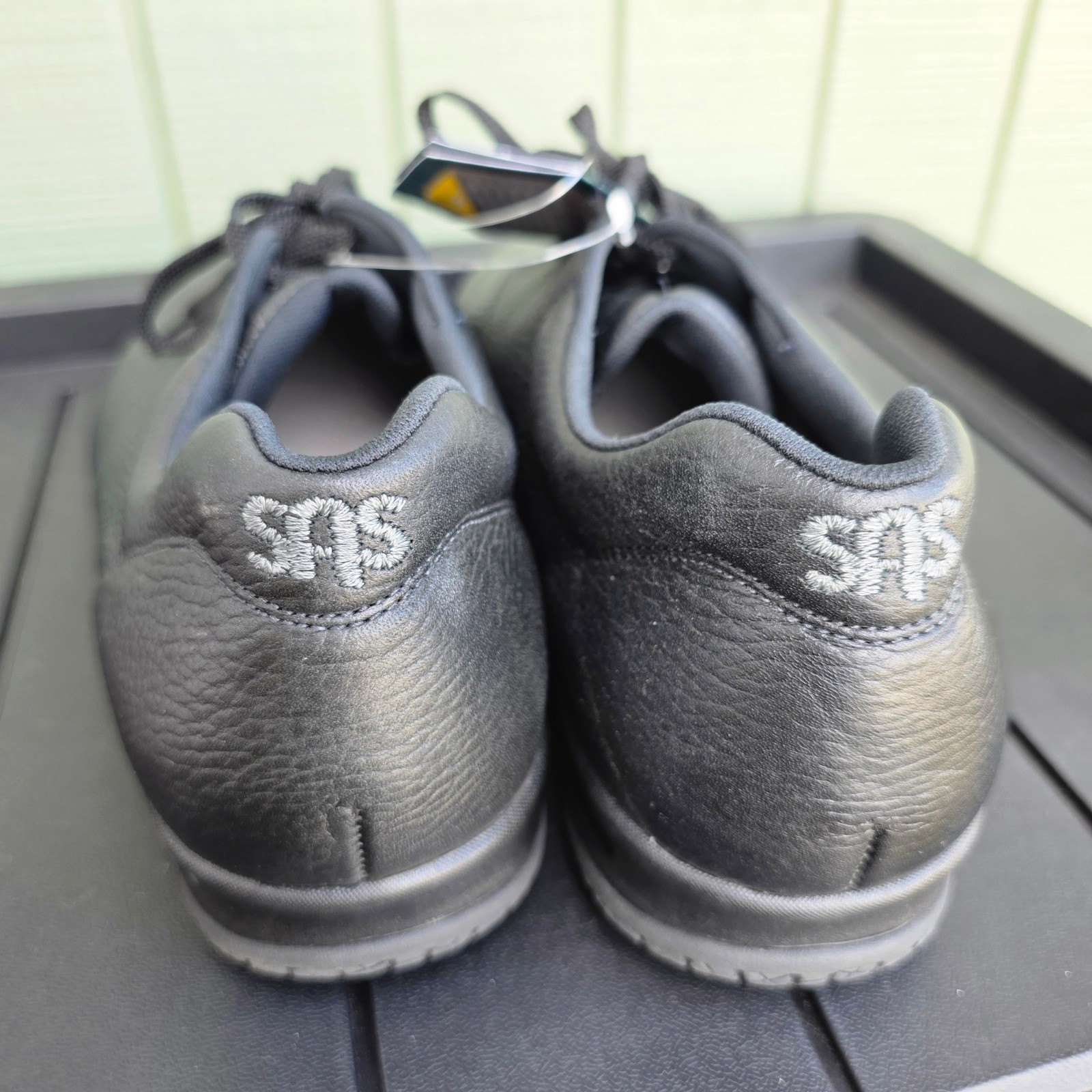 SAS Liberty Black Leather Slip Resistant Comfort Shoes Womens 11.5 WW Wide