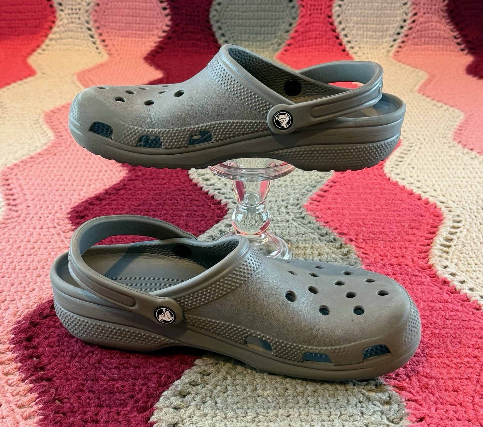 Crocs Unisex Adult Classic Clog Sandal Shoe Slate Grey Size Mens 9 Womens 11