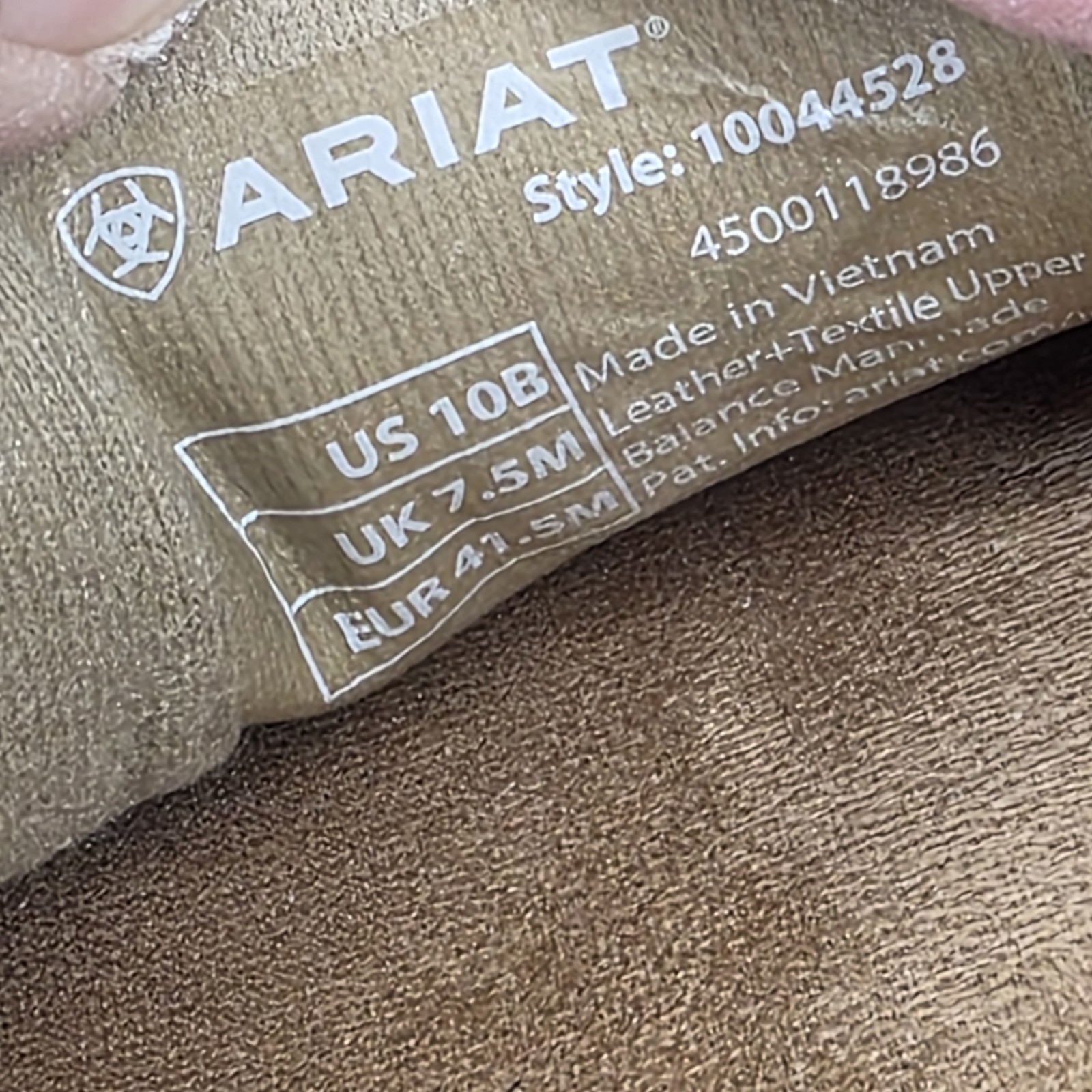 Ariat Crusier Navajo Flats Brown Suede Leather Slip On Native Western Aztec 10