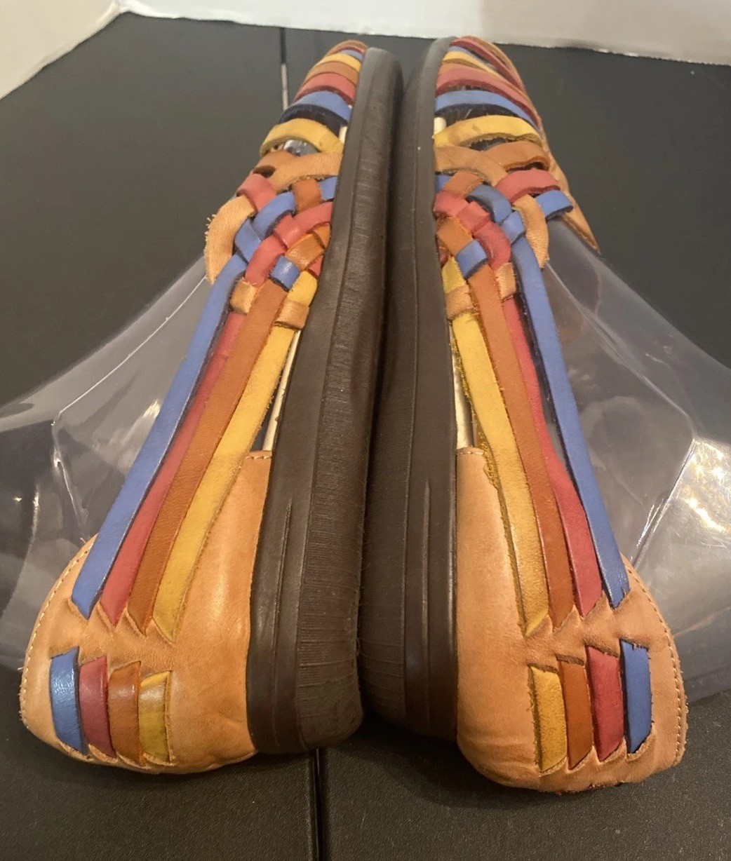 SOFT-SPOTS Women’s Trinidad – Multicolor Leather Man Made in Mexico Sz 9B