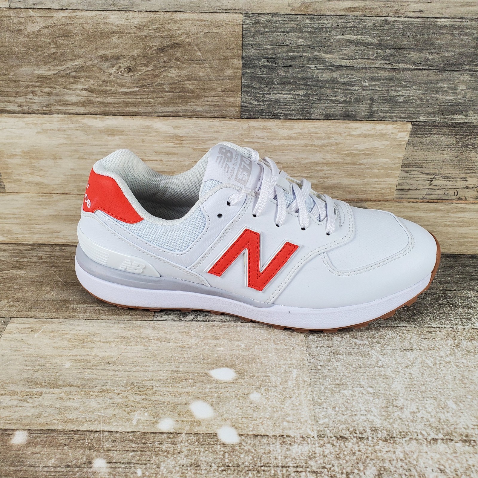 New Balance 574 Womens Golf Shoes Sz 7.5 Nimbus Cloud Leather Athletic