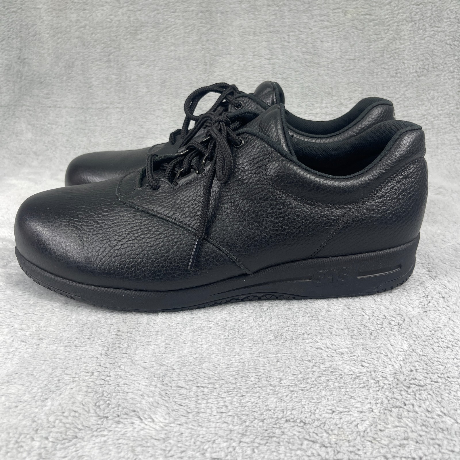 SAS Liberty Womens Sneakers Sz 11 Black Leather Slip Resistant Lace Up Shoes