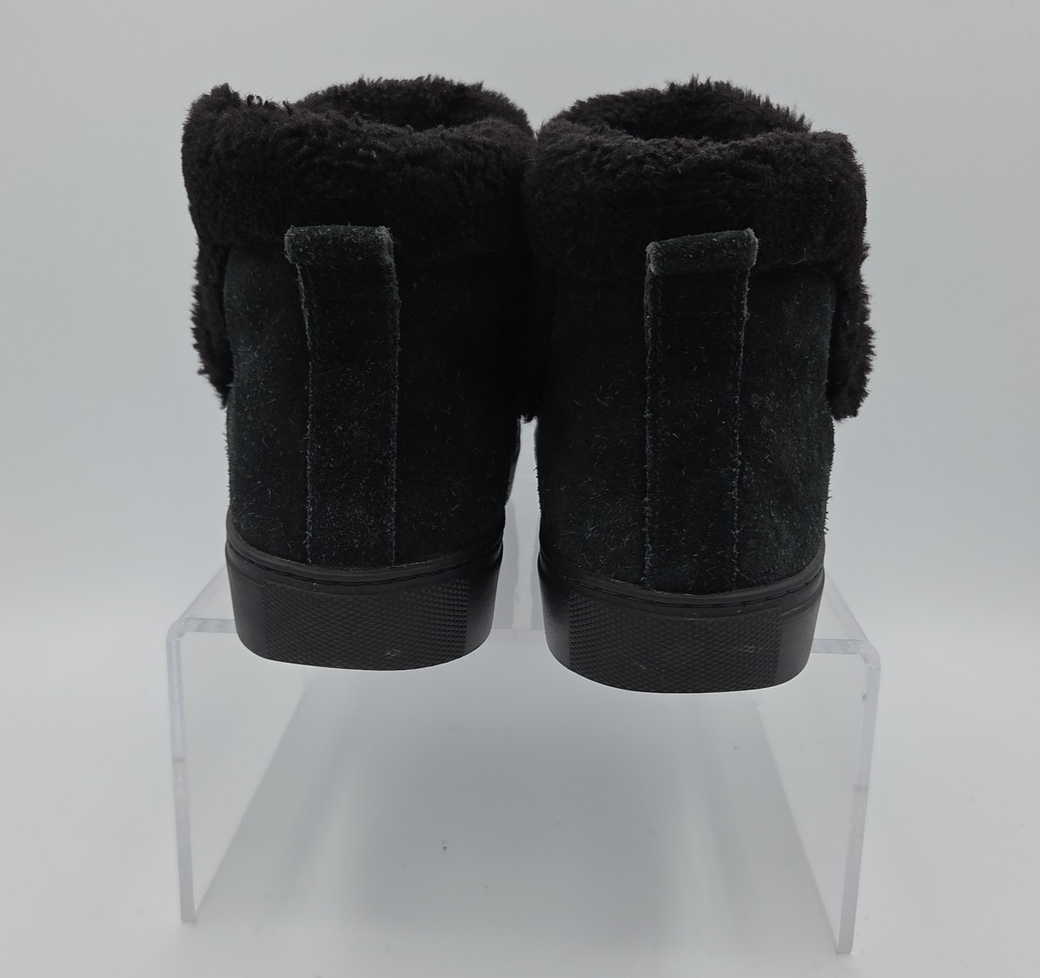 Cougar Duffy Black Suede Winterized Slip-On Sneakers Comfort Shoes Womens 7