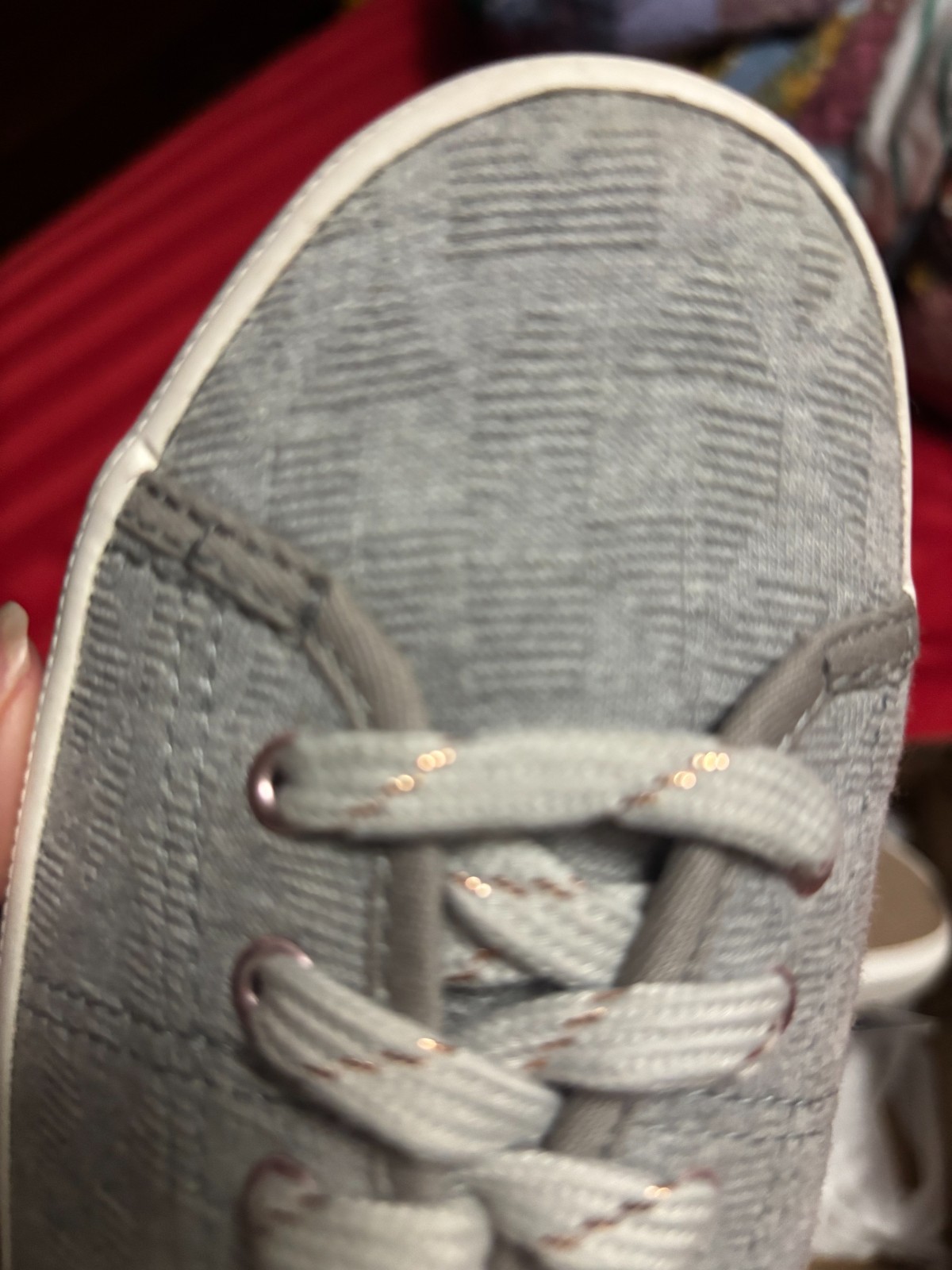 Keds Women’s Kickstart Geo Jersey Casual Shoe Gray Size 7.5M WF60757