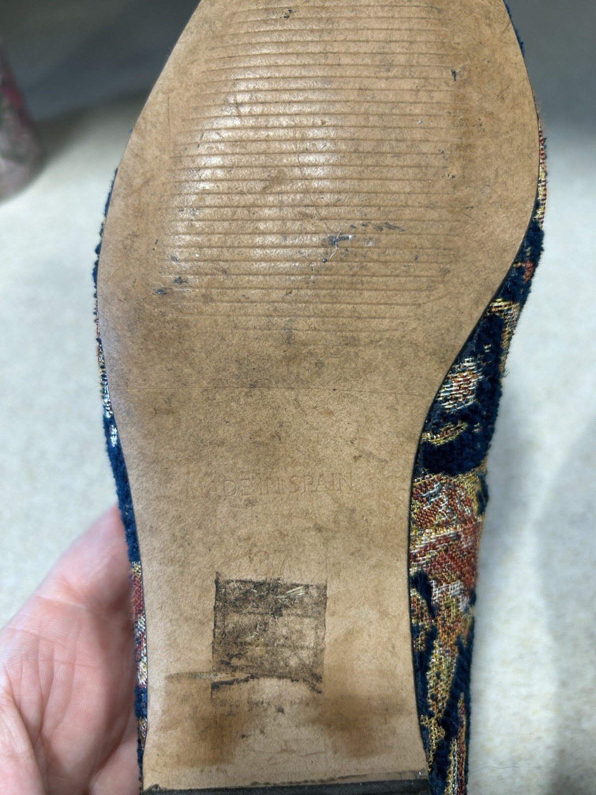 Sundance Women’s Tapestry Shoes Versailles Floral Embroidered Pattern 37 6.5-7