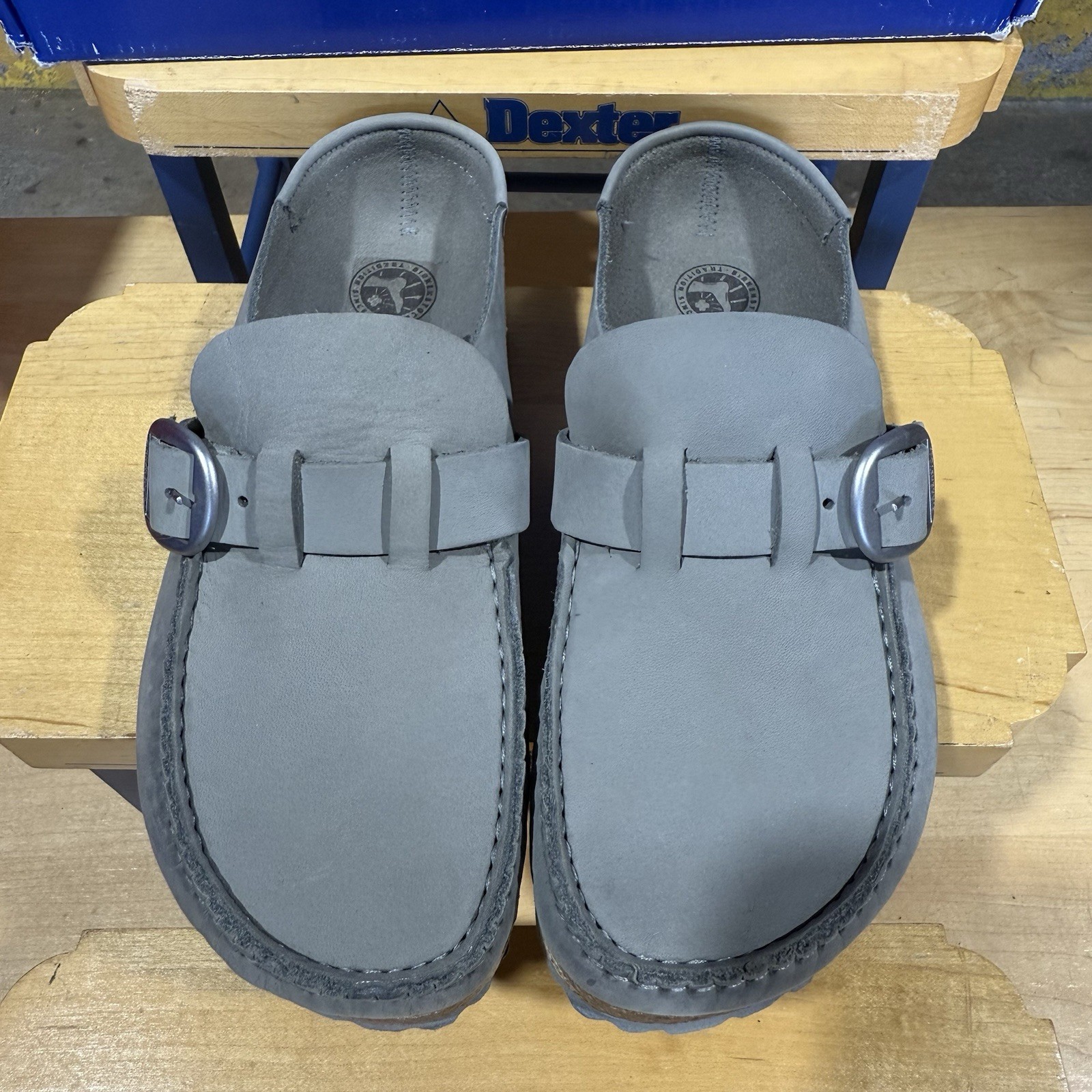Birkenstock Buckley Dove Gray Closed-Toe Slip Ons Size 36 Narrow Fit