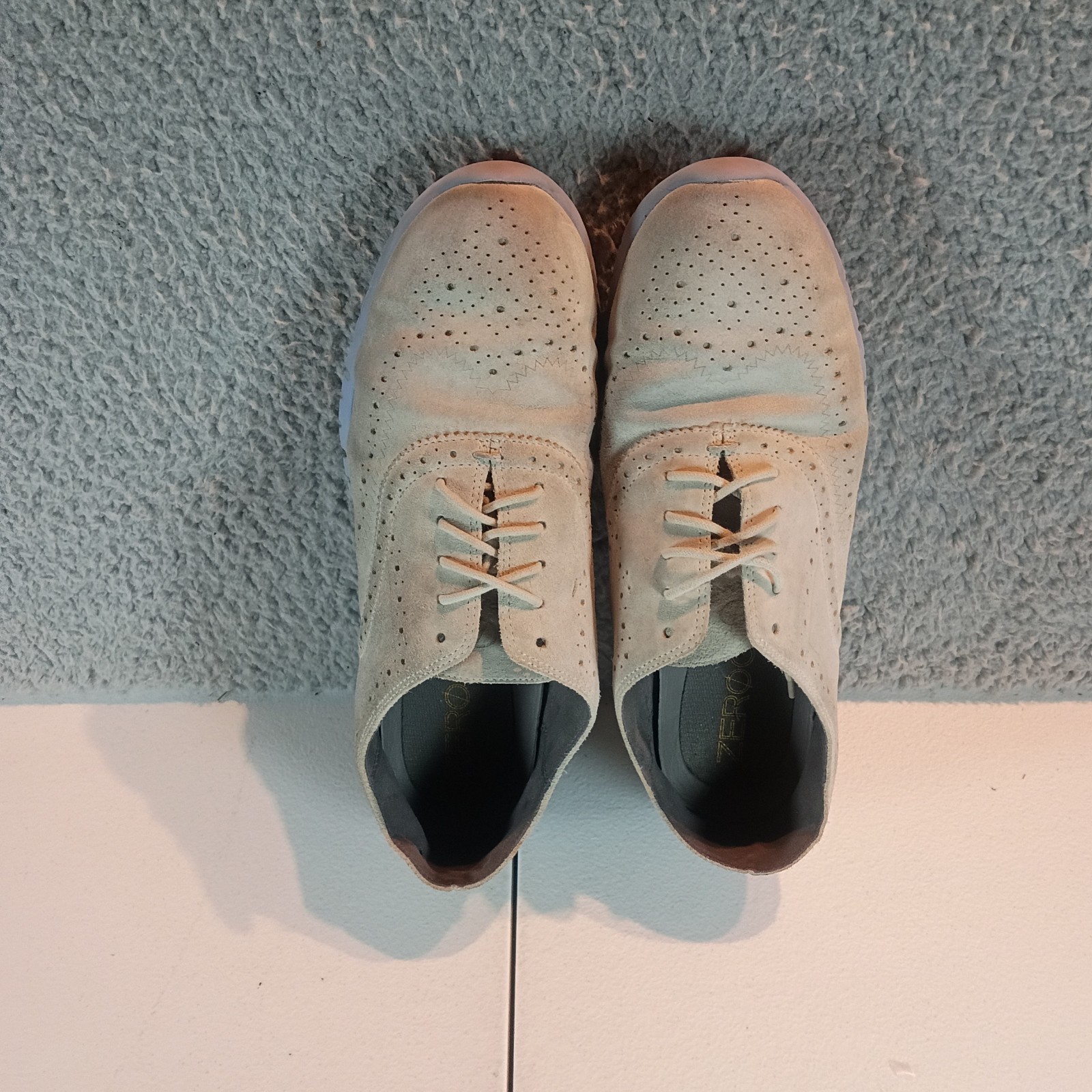 Cole Haan 2.Zerogrand Stitchlite Wingtip Oxford Champagne Size 9B