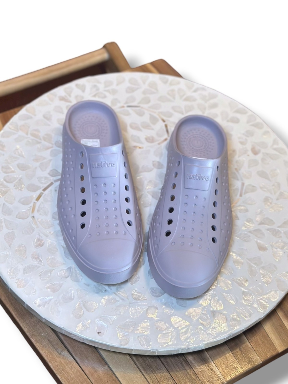 Native Jefferson Clog Mule EVA Slip-On Purple M4/W6 Waterproof Odor-Resistant 6