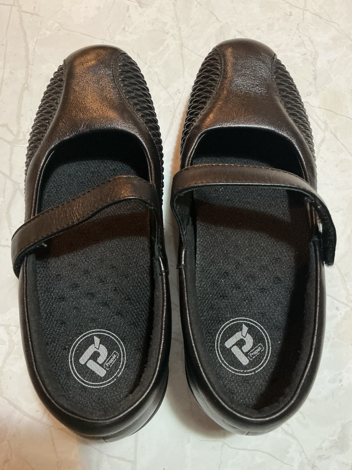 Propet Shoes Womens Size 6.5 Medium Black Leather Mary Jane Comfort Walking