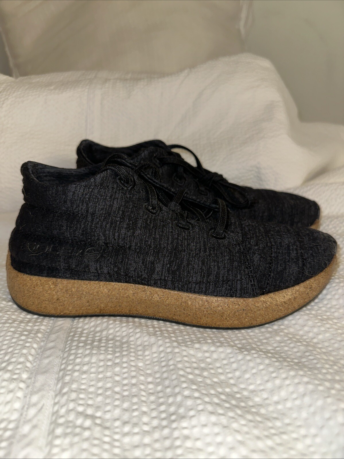 Sole Jasper Chukka Black Merino Wool, Cork Sole M5, W 7