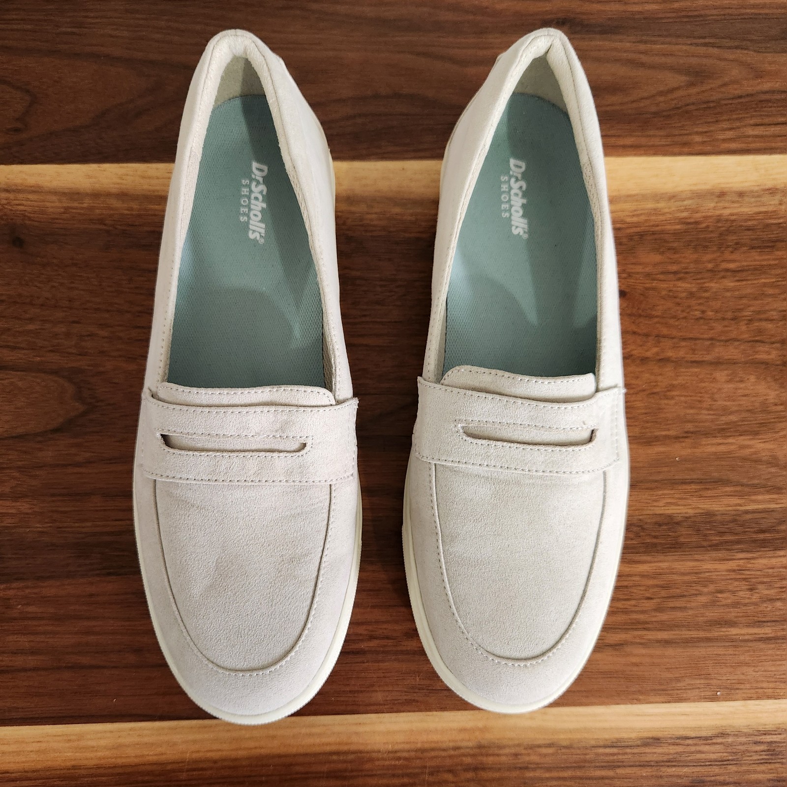 Dr Scholls Nova Sneakers Womens 10M Slip On Comfort Loafer Shoes Light Gray