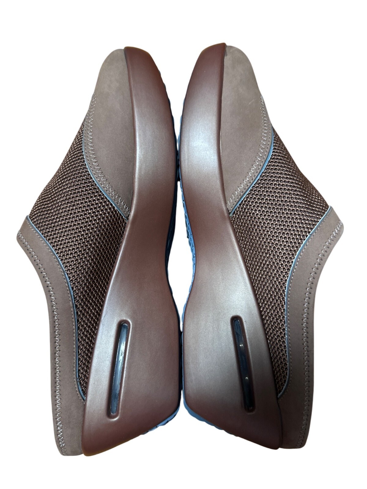 Cole Haan Air Bettie Womens Tan Mesh Slip-On Wedge Mules Size 9B