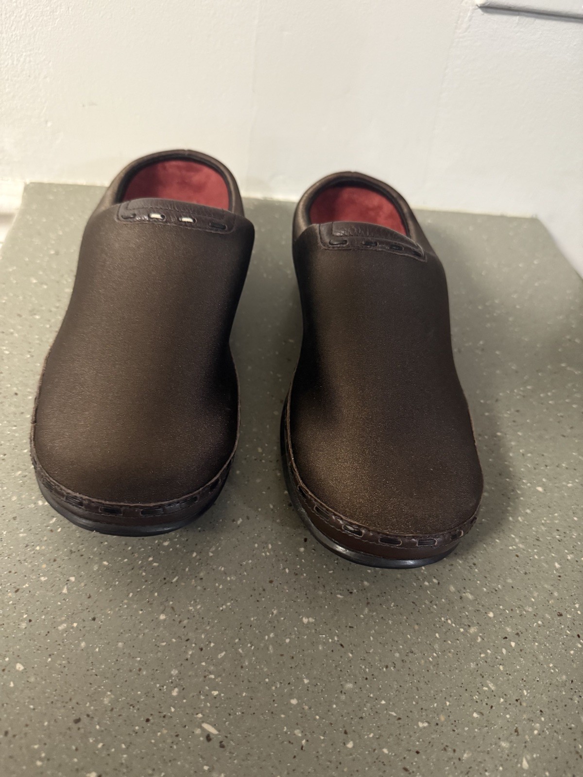 Aetrex Berries Blackberry Clog Shoes Slip-On US 10.5 Wide Comfort Stretch New