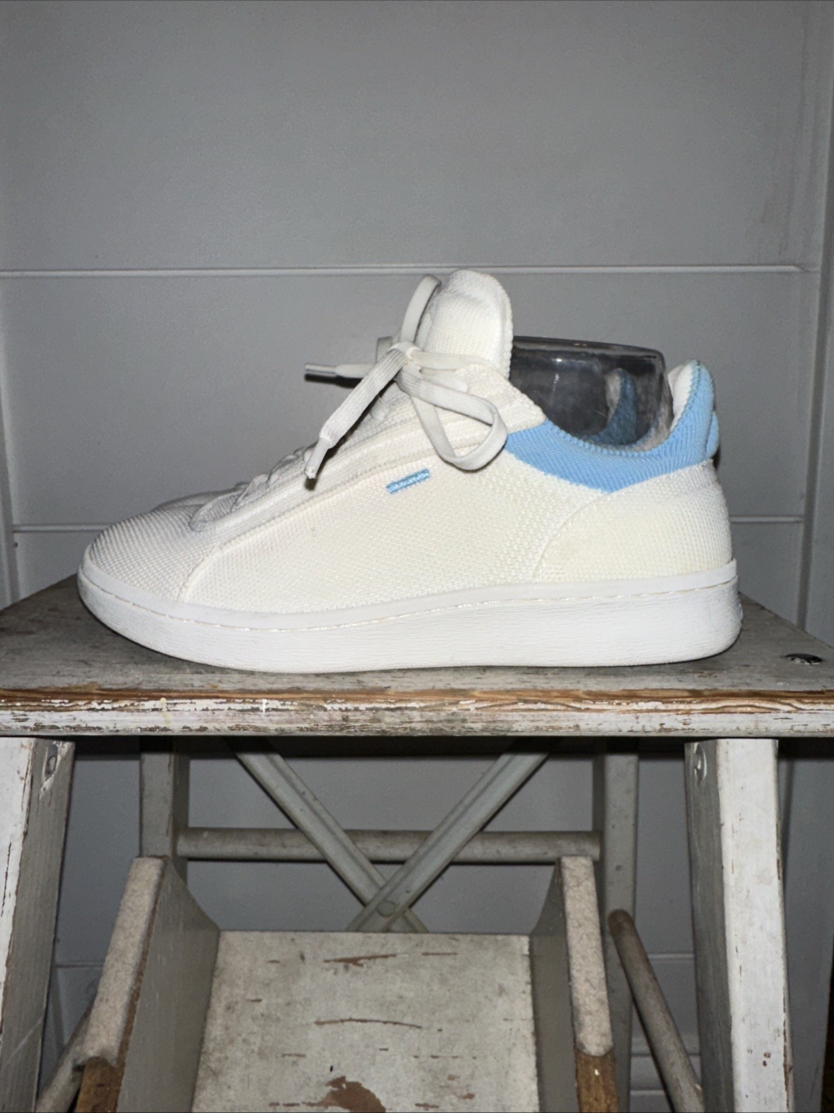 Vivaia Versa V Pro unisex knit sneakers W 6.5 M 5 EU 37 White Blue Lace Up