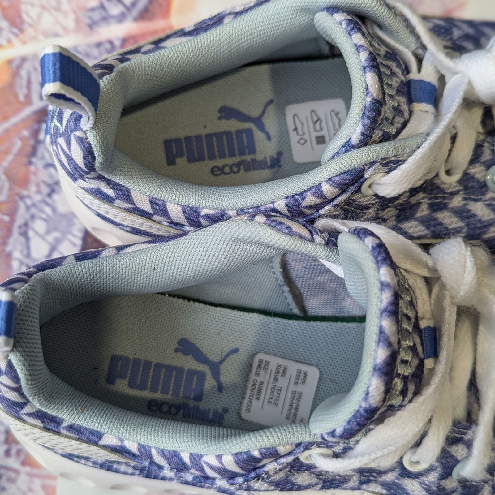 Puma Sneakers Geometric Periwinkle, Athletic Shoe Blue Women’s 6.5/Big Kids 5