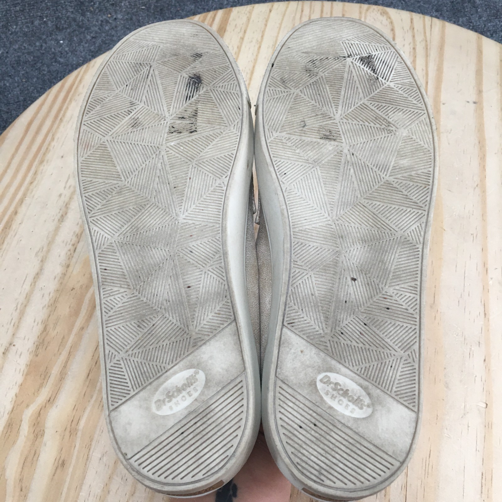 Dr. Scholls Shoes Womens 9M Nova Moc Slip On Sneakers Silver Faux Leather Casual