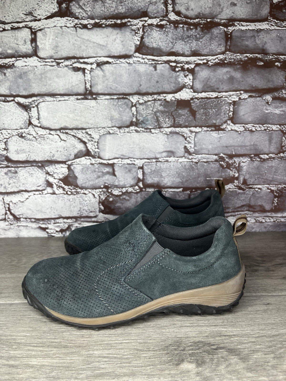 Panama Jack Blue Suede Textile Loafers Athletic Shoes Women Sz 35EU/5M US