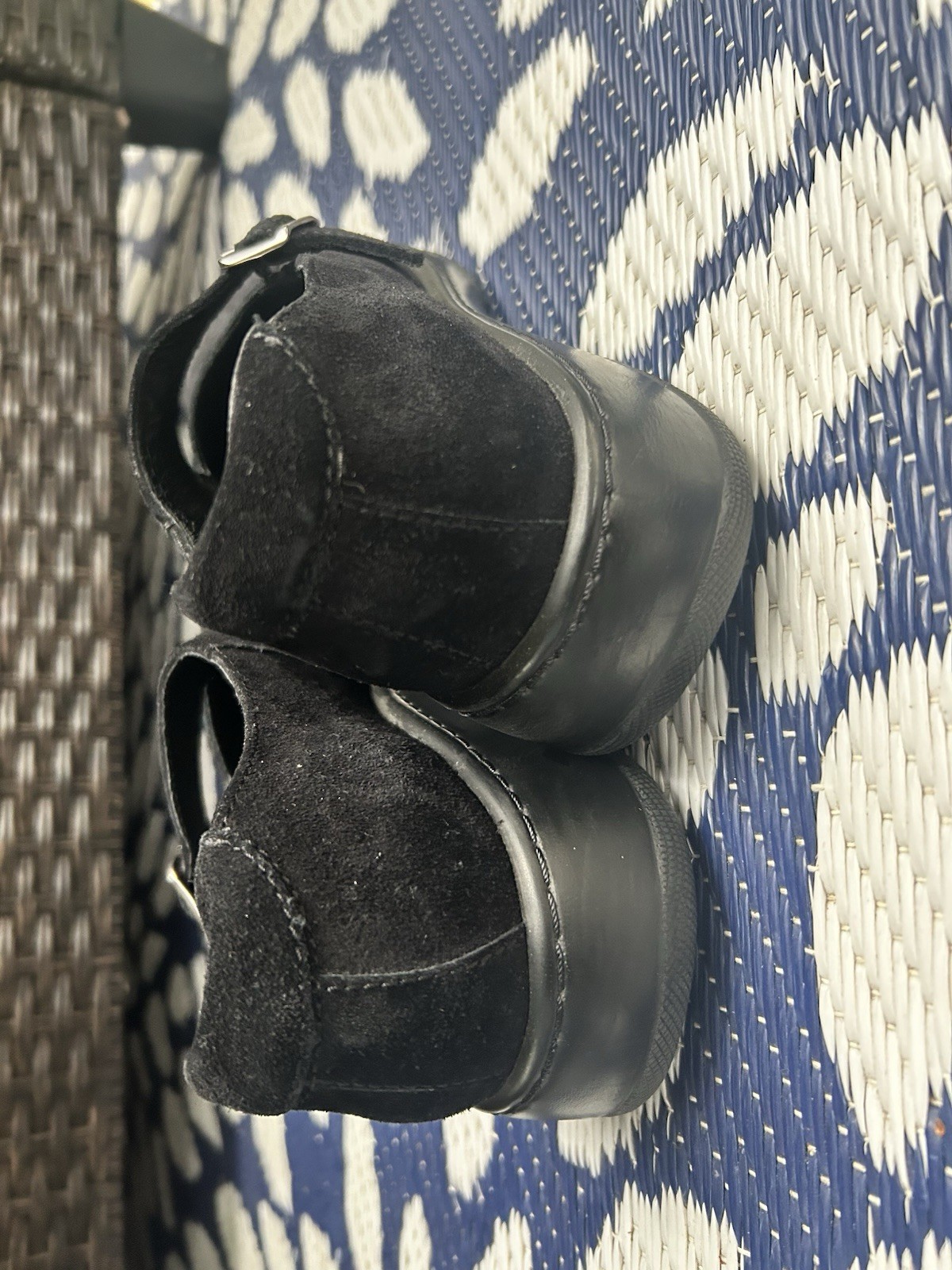 Dansko Mary Jane Black Suede Clogs Women’s Size 37