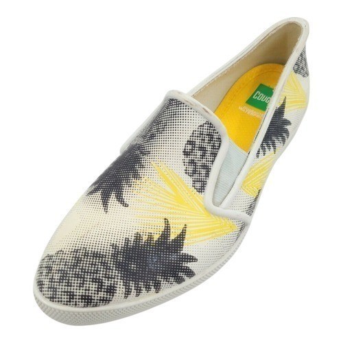 Cougar Shoes Samba Slip On Comfort Womens White Pineapple Waterproof Size 7