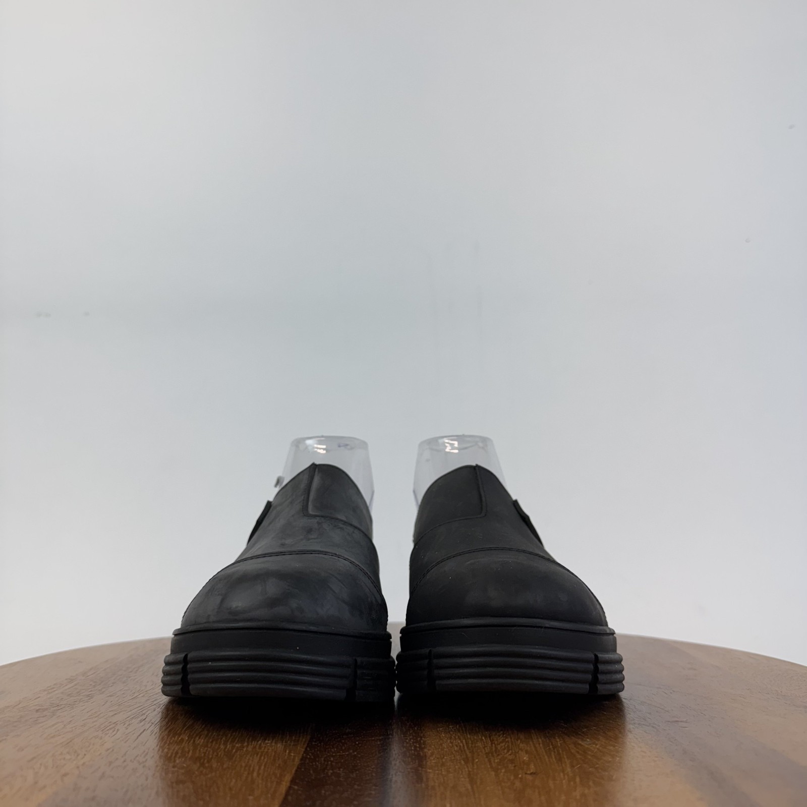 New Womens Ganni Recycled Rubber Blend City Black Platform Mules Size EU 40 NWOB