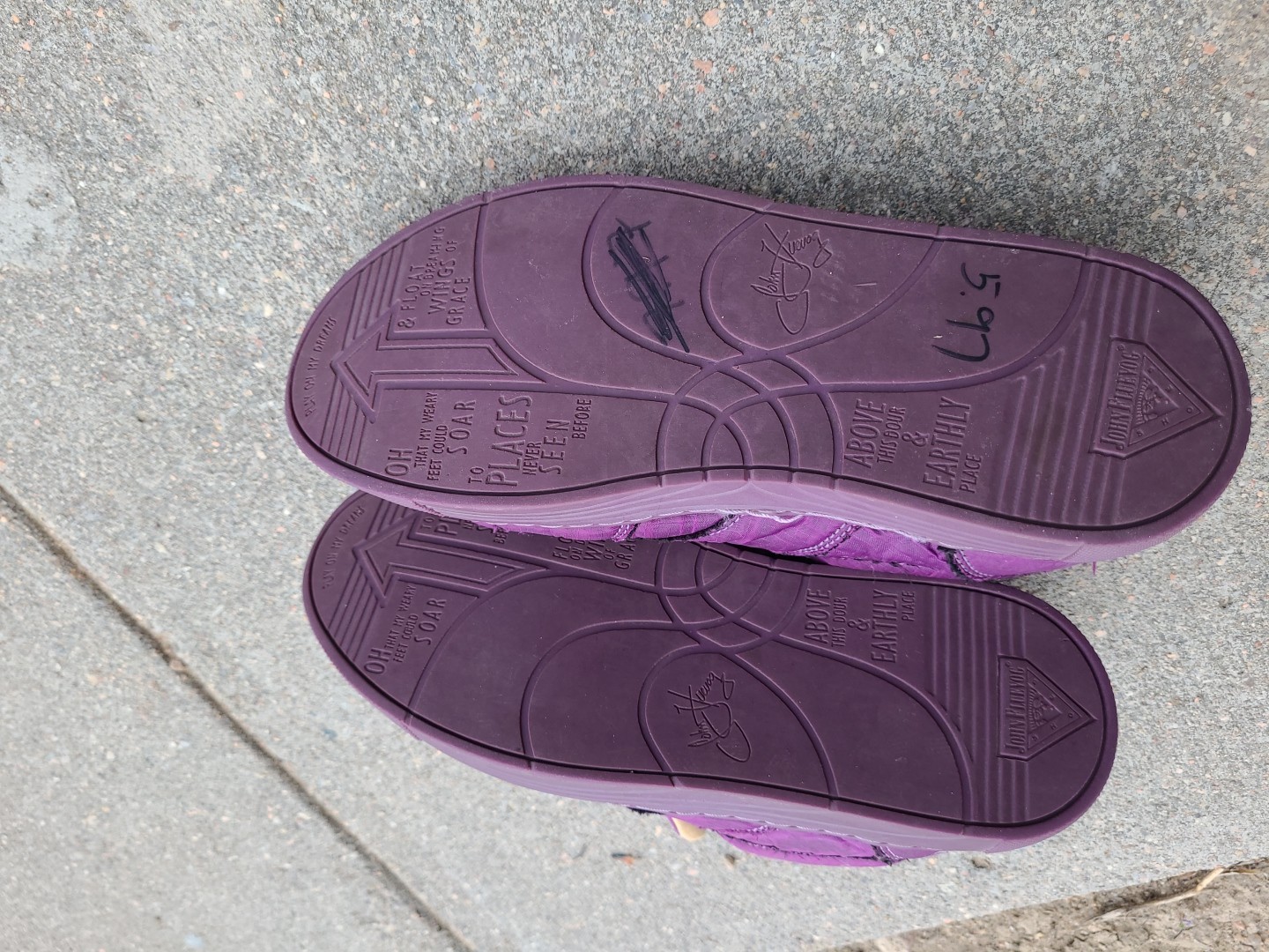 John Fluevog Lopro Leeside Lace-Up Sneaker Purple M5/W7 Read Description