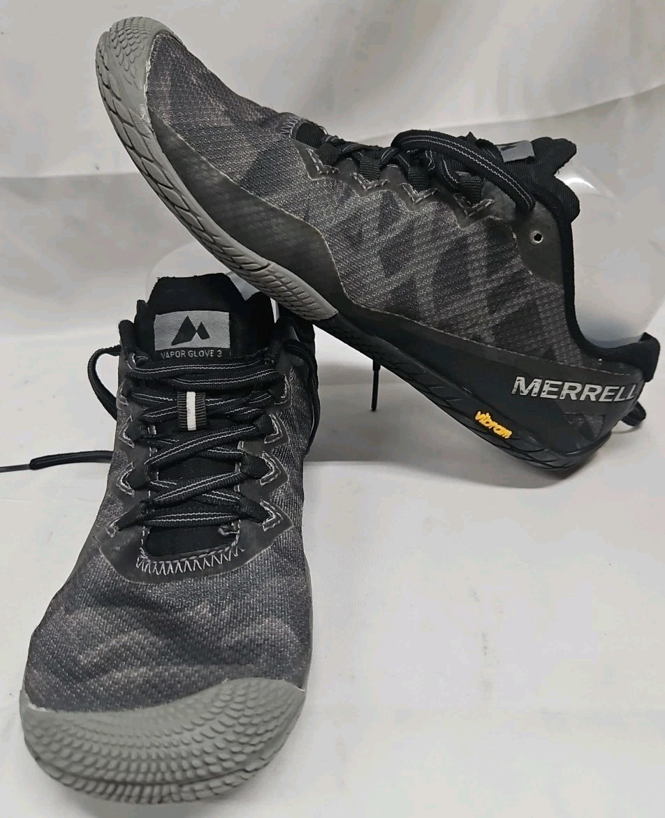 Merrell Sneakers Gray Vapor Glove 3 Running Barefoot Vibram J12674 Women’s Sz 8