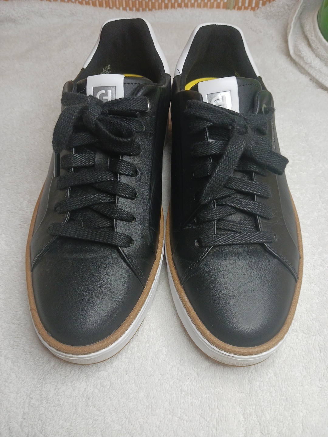 COLE HAAN Grandpro TopSpin Sneaker Black British Tan Dove Women Size US 8.5B
