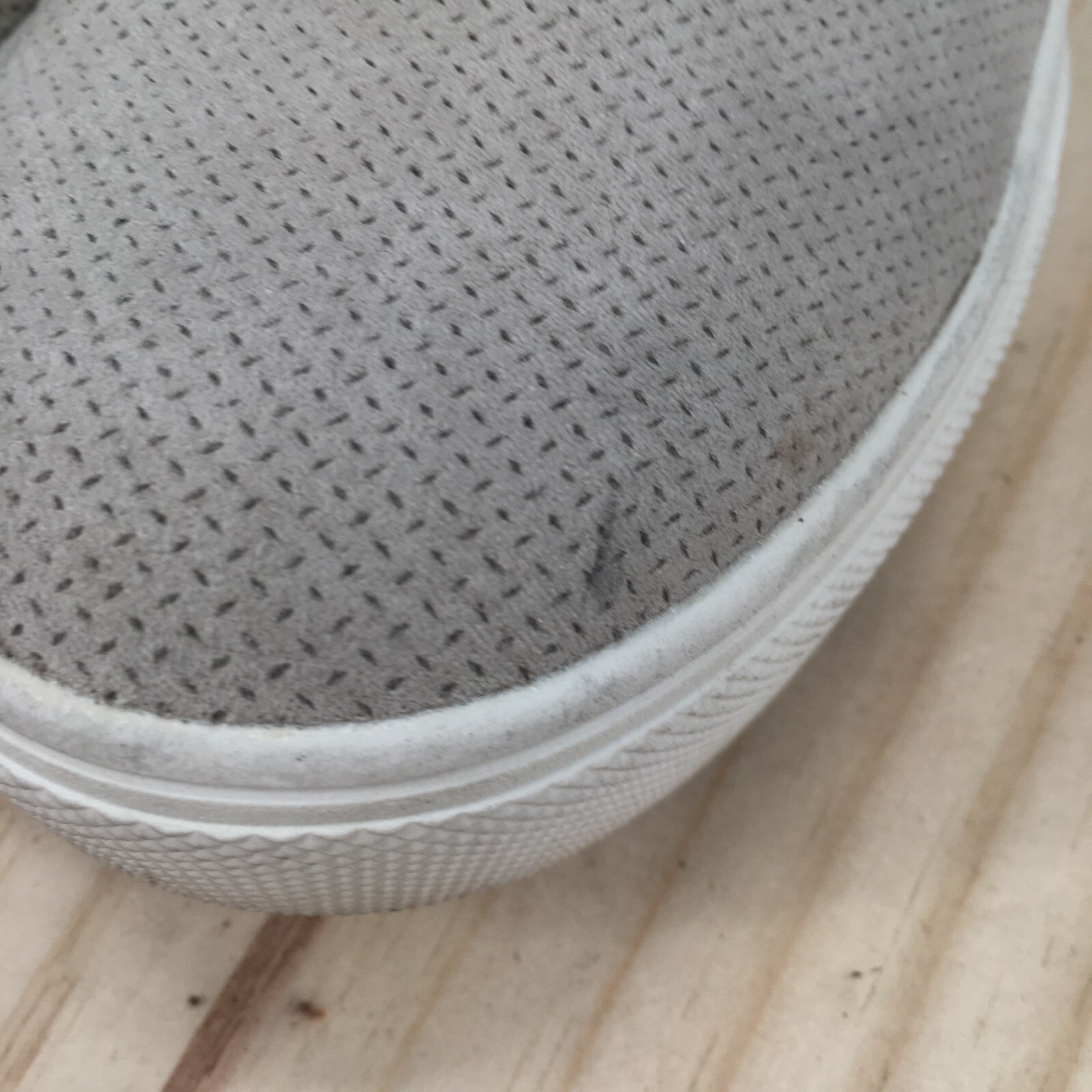 Dr Scholls Shoes Womens 8 M Nova Slip On Sneakers Gray Perforated Fabric Casual