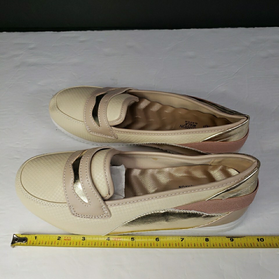 Avon Venus Cushion Walk Metallic Loafer Womens 7 Shoes New