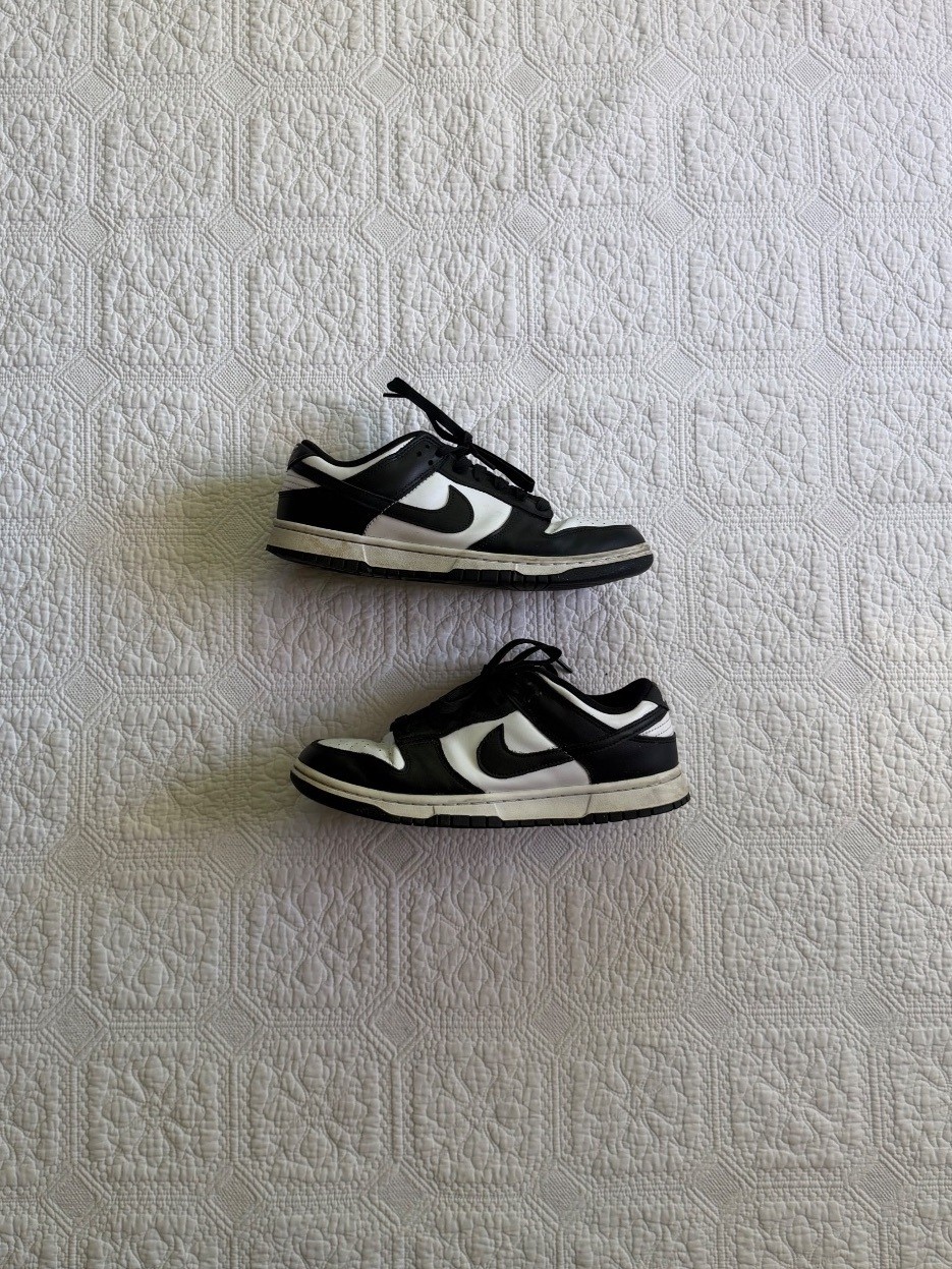 Nike Black and White Sneakers with Iconic Swoosh, Made in  –