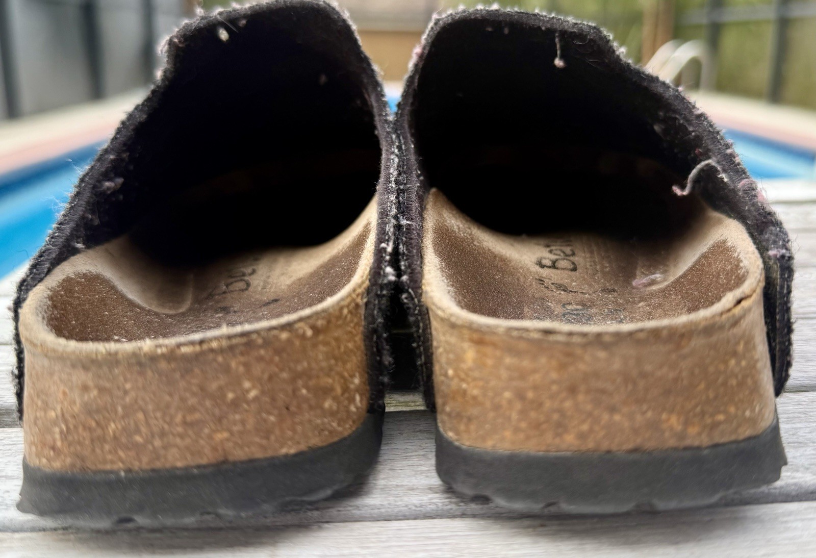 BETULA Birkenstock Gray Wool Felt Mule Shoes Women’s Size 7