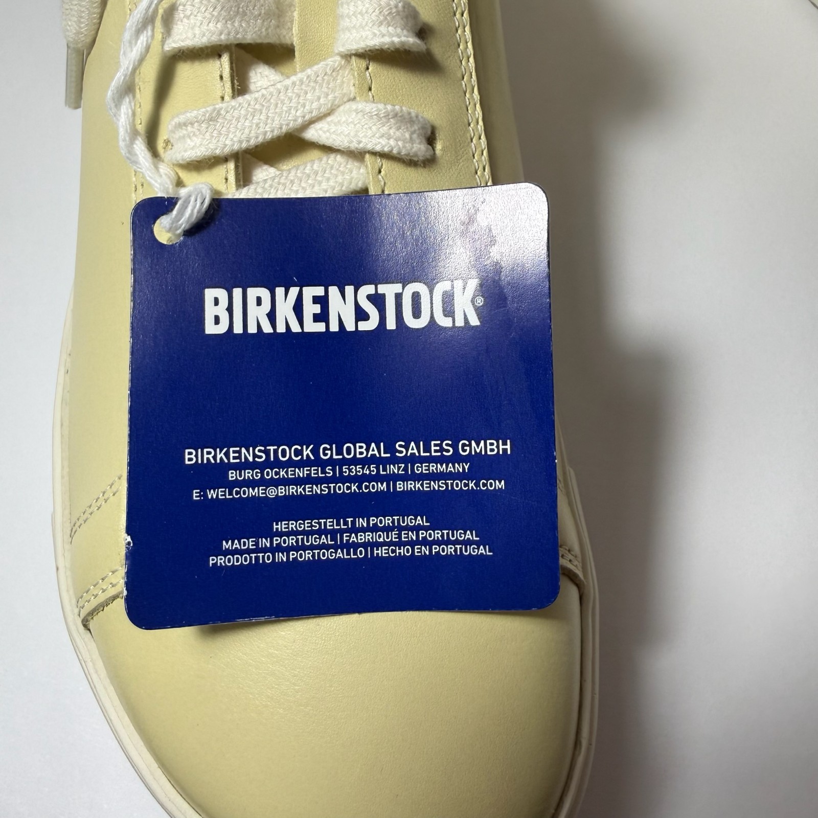Birkenstock Bend Low Womens Shoes SZ 8 / 8.5 Comfort Butter Leather Sneakers NWT