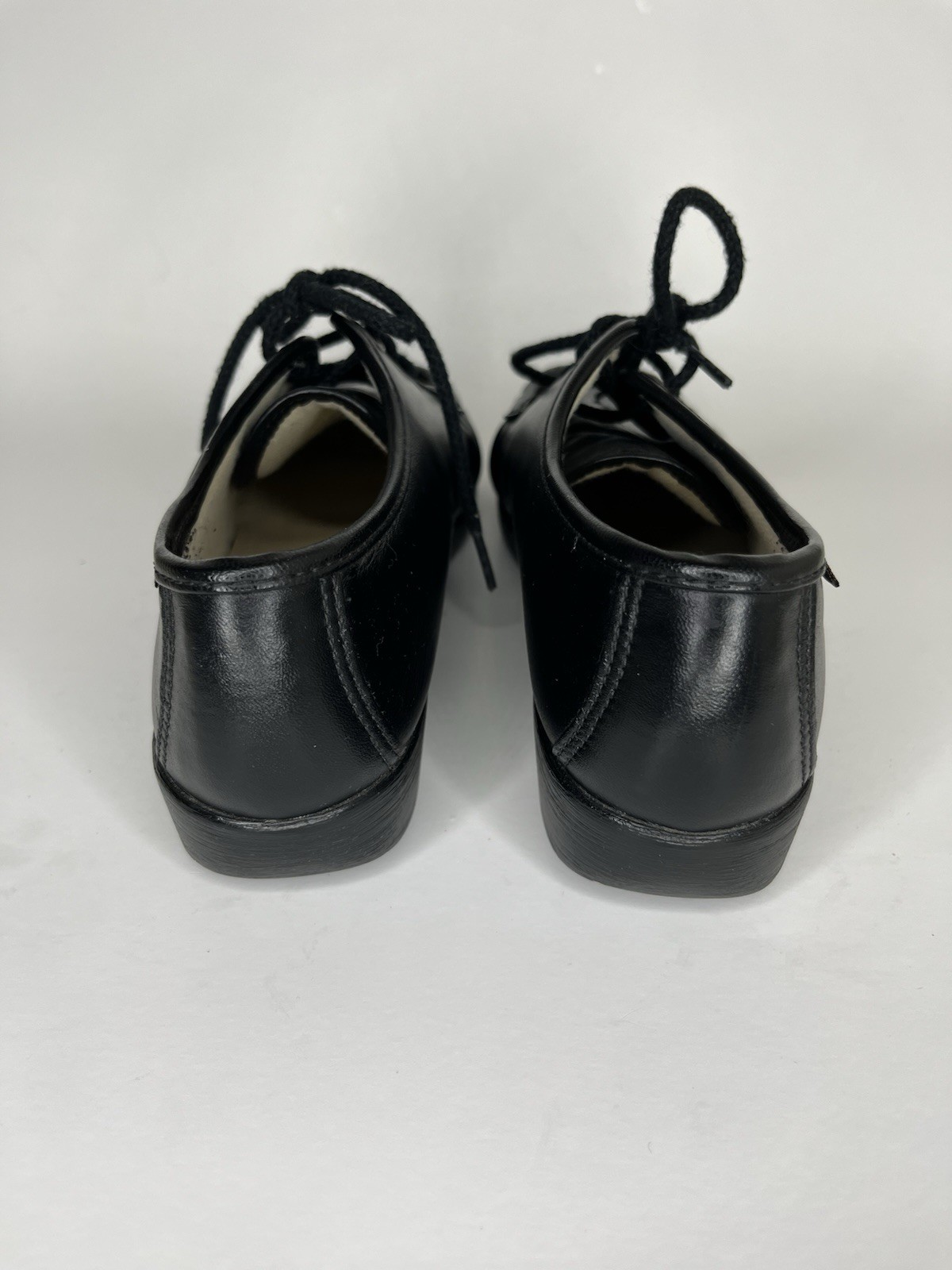 SAS Handsewn Shoes Moc Toes Lace Up Women Size 5M Black Leather USA